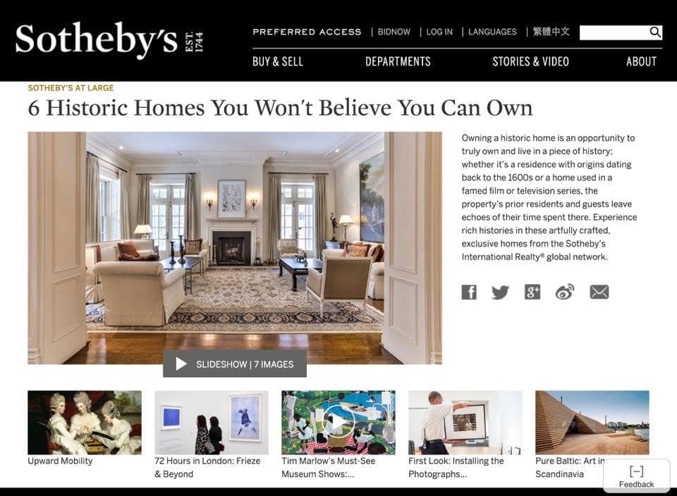 Selling an Historic Home Sothebys Historic Home Marketing Agnets that sell historic homes